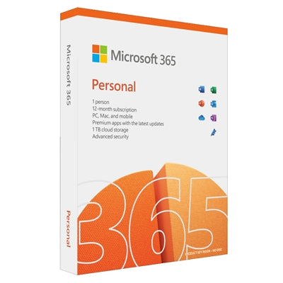 Microsoft Office 365 Personal 1 Year 1 User - Retail Boxed FY25H2 Microsoft Office 365 Personal 1 Year 1 User - Retail Boxed FY25H2